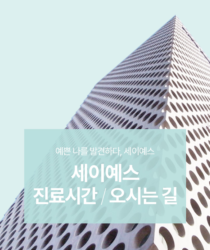 예쁜 나를 발견하다, 세이예스 진료시간 / 오시는길