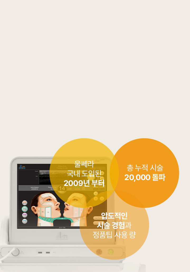 줄여주고, 채워주고, 올려주는 목부터 이마까지 빈틈없는 리프팅 울쎄라 리프팅
