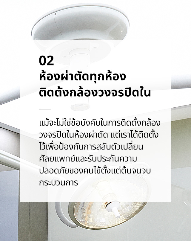 ติดตั้งกล้องวงจรปิดในห้องผ่าตัดทุกห้อง