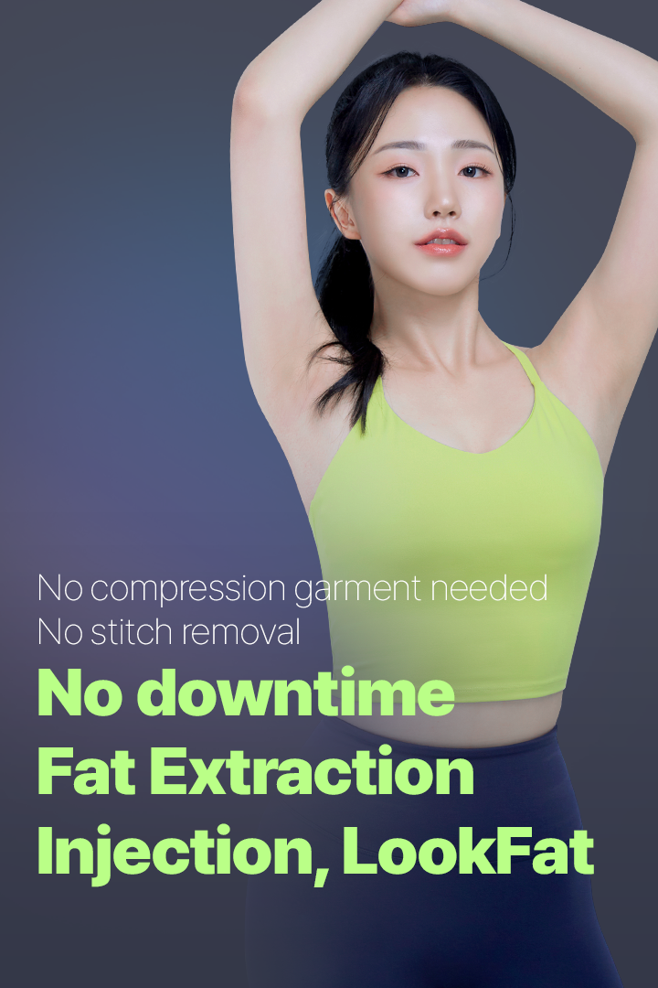 No compression garment needed No downtime No stitch removal Fat Extraction Injection, LookFat