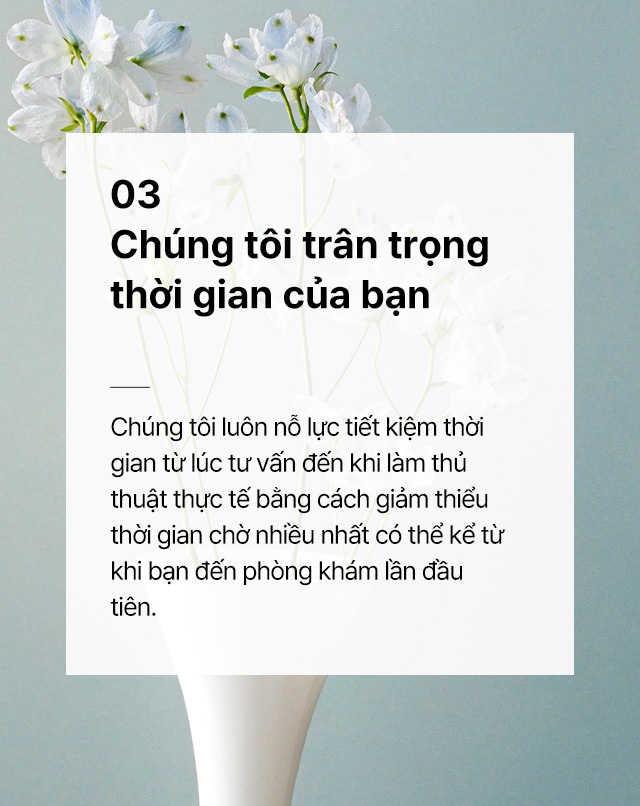 Chúng tôi trân trọng thời gian của bạn