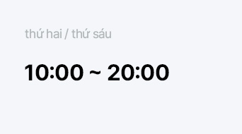월금 10:00 ~ 20:00