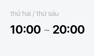 월금 10:00 ~ 20:00
