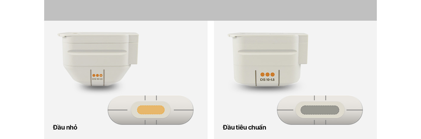 So sánh độ bao phủ giữa đầu nhỏ và đầu tiêu chuẩn 