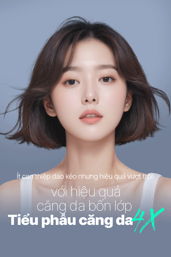 절개 크기는 MIN 효과는 UP 4중으로 당겨주는 Căng da Mini 4X Mini